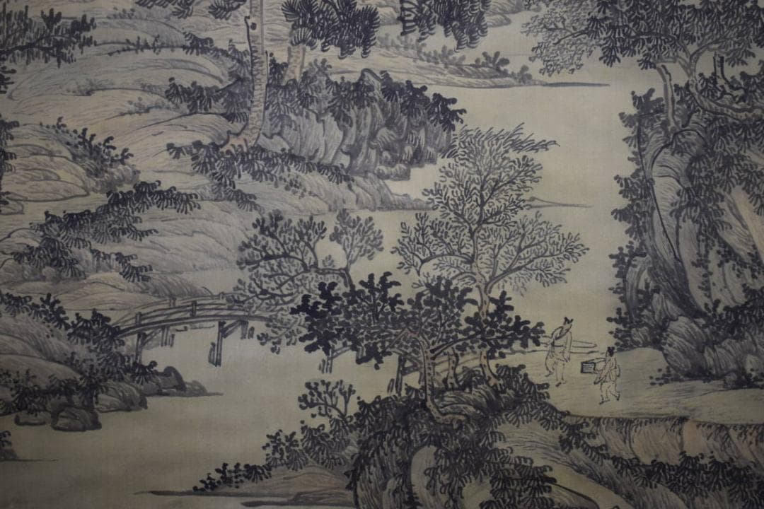 不詳/作者不詳/山水画賛/大幅/布袋屋掛軸HF-940