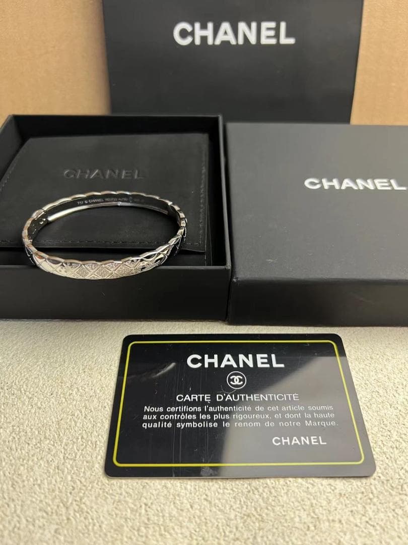 CHANEL シャネル ココクラッシュ風 マトラッセ ブレスレット 17cm