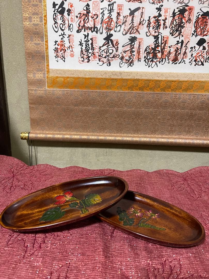 祖母のコレクション　烏城彫り　岡山県のお師匠から学び作った作品たち