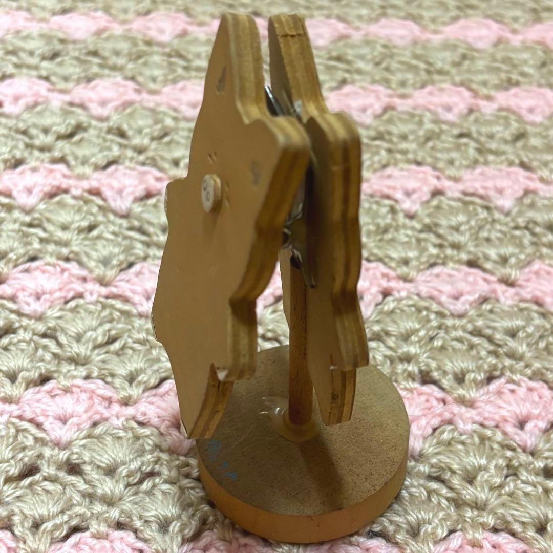 サンリオ　ザシキブタ　木製メモクリップスタンド　昭和レトロ