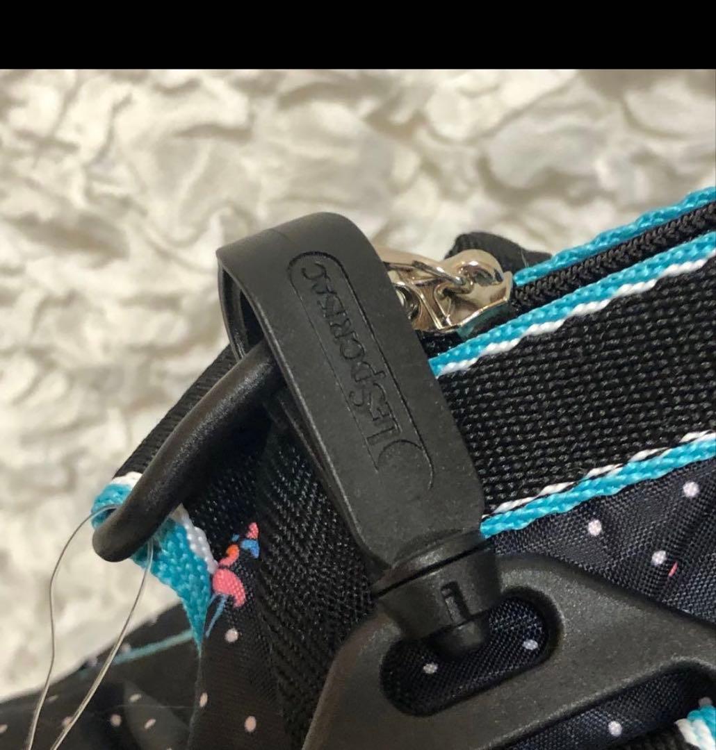 新品【LeSportsac】ボストンバッグ フラミンゴ　黒　ポーチ付き　セット②