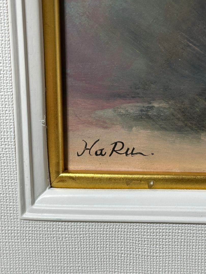 価値ある絵画　絵画のみ　肉筆　油彩画 花瓶のバラ　真作　美術品　インテリア　額縁