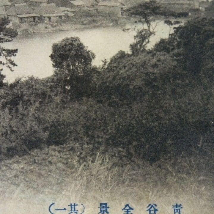 鳥取県　青谷町　青谷　青谷町全景　青谷川口　青谷海水浴場　青谷全景　絵葉書
