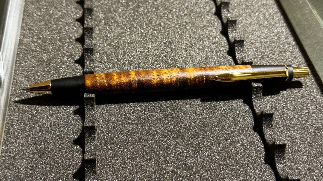 野原工芸 旧型 シャーペン ハワイアンコア ダークカーリー 軸のみ