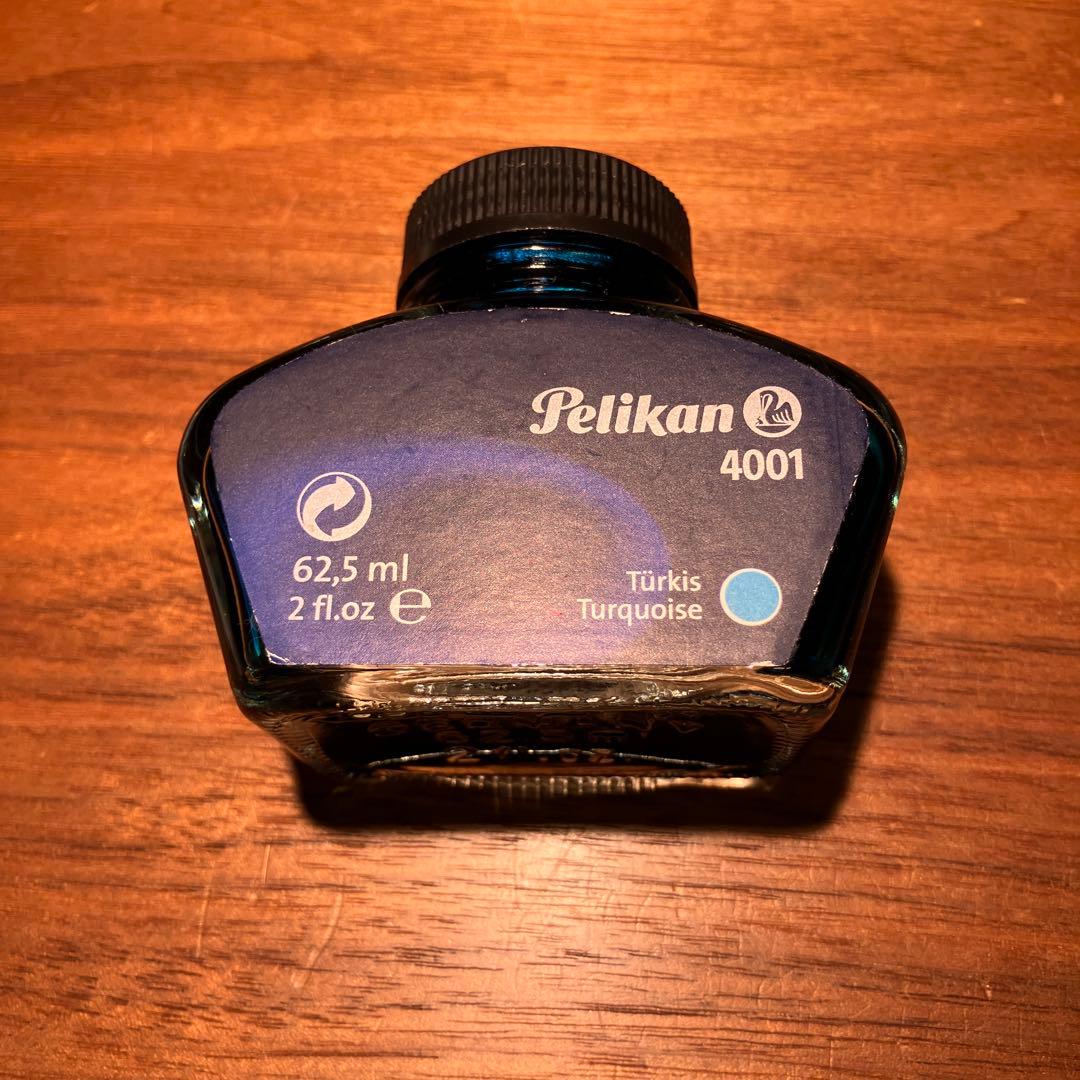 Pelikan 万年筆とインクセット ホワイトトータス スーベレーン M400