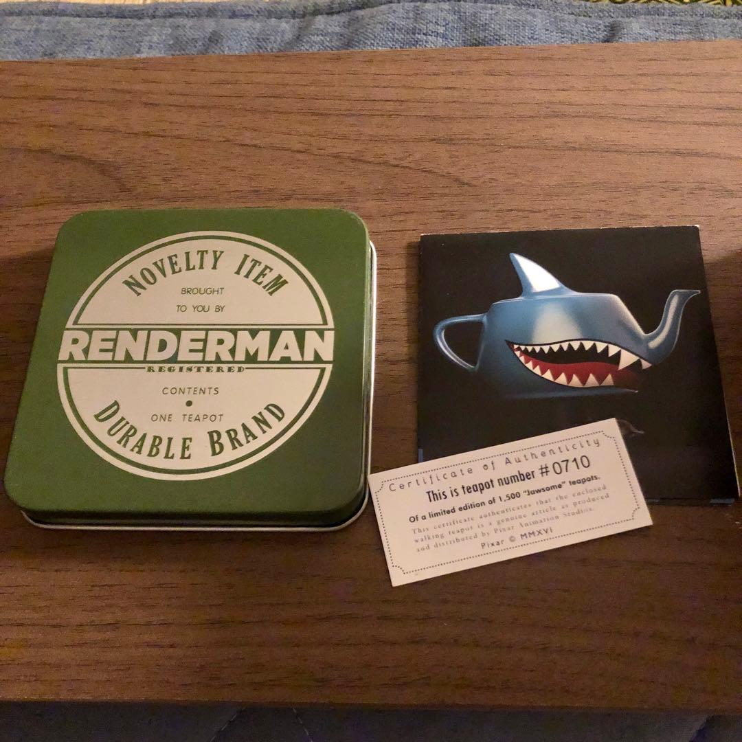 Renderman Walking Teapot サメデザイン