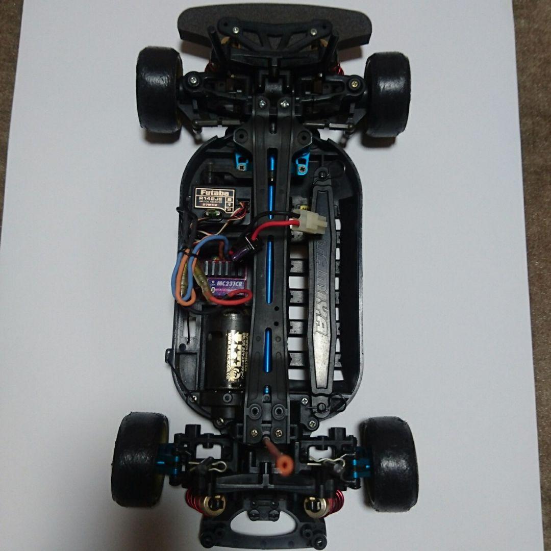 ★送料込 OP多数 タミヤ GT-R TT-01 メカ付 走行少なめ 動作確認済