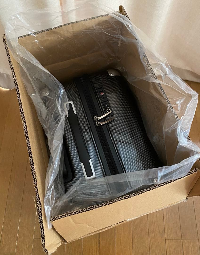 スーツケースキャリー 47L カーボンブラック ALI-6008-22 TSA付