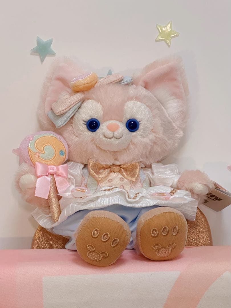 【お顔厳選】新作　上海ディズニー　バースデー　リーナベル肩乗せぬいぐるみ
