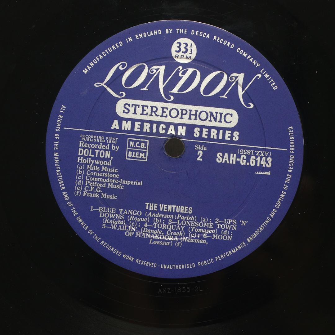 英LP The Ventures ステレオ初期UK盤 Stereo ジャケット悪