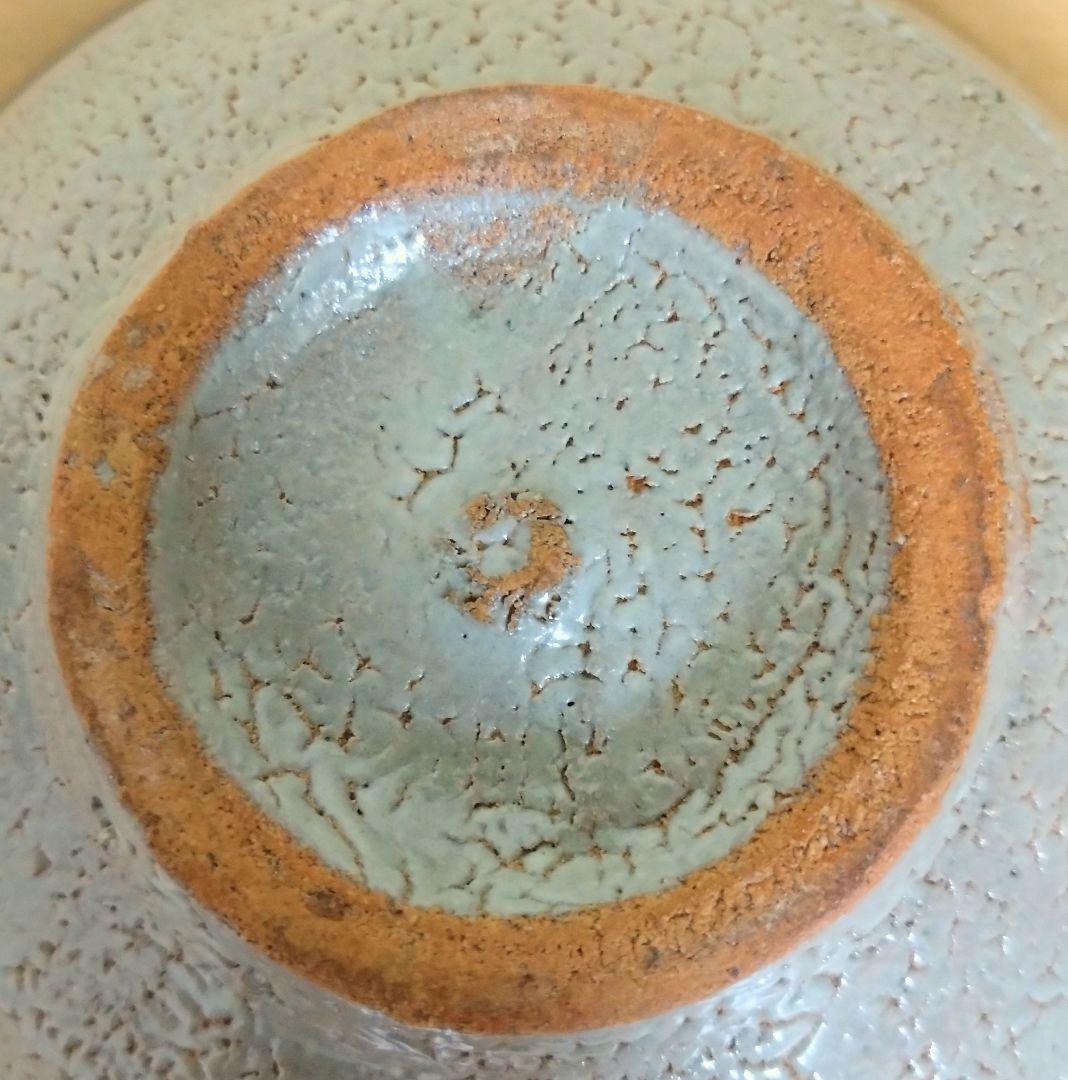 人間国宝　濱田庄司作　縁黒茶盌　共箱付