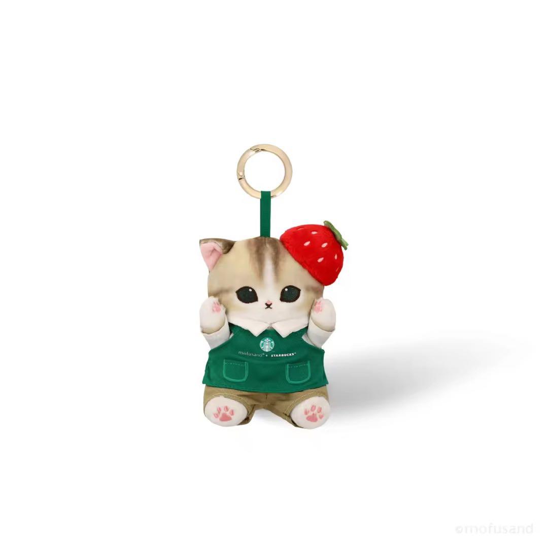 Starbucks mofusand いちごのぬいぐるみ　キーホルダー　スタバ
