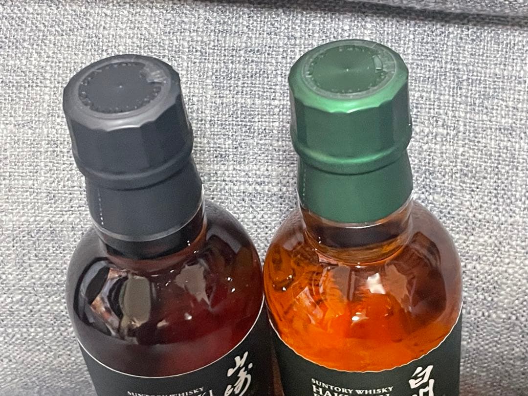 山崎蒸留所 & 白州蒸溜所 限定ウイスキー180ml セット　パスタスナック付き
