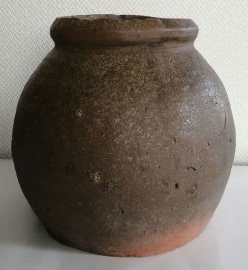 丹波焼　小壺