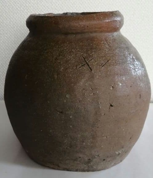 丹波焼　小壺