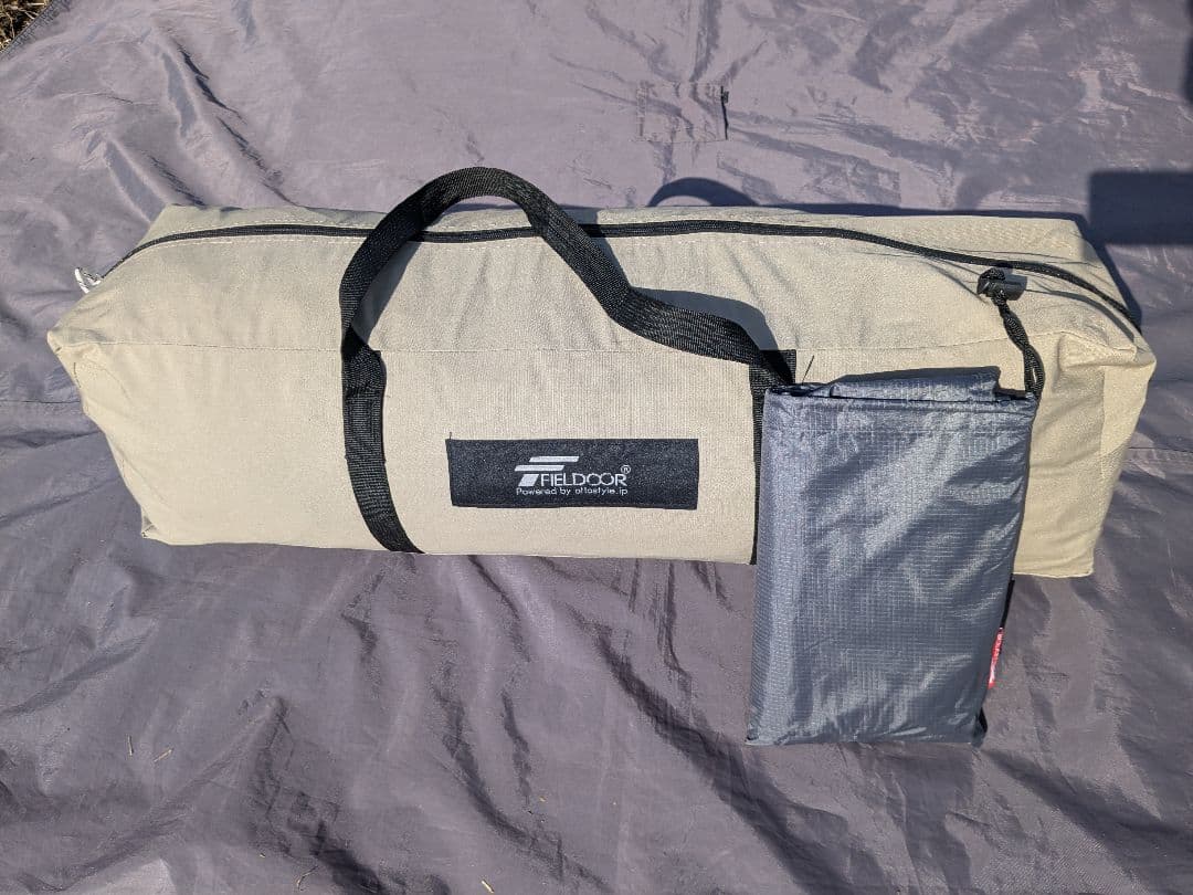 FIELDOOR　フォークテント280 TC プラス　グランドシート＆ポール付き