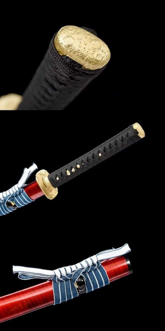 【赤月】古兵器 刀装具 日本刀　模造刀 居合刀 武士道 鑑賞用 美術刀 贈り物