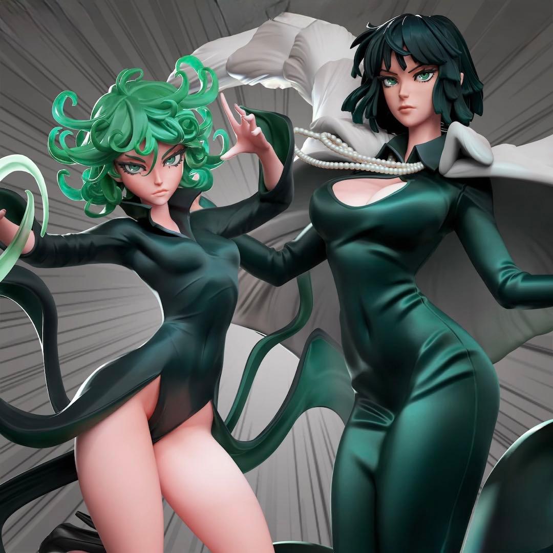 ガレージキット　ワンパンマン　タツマキ　フブキ　ガレキ　美女　1/7