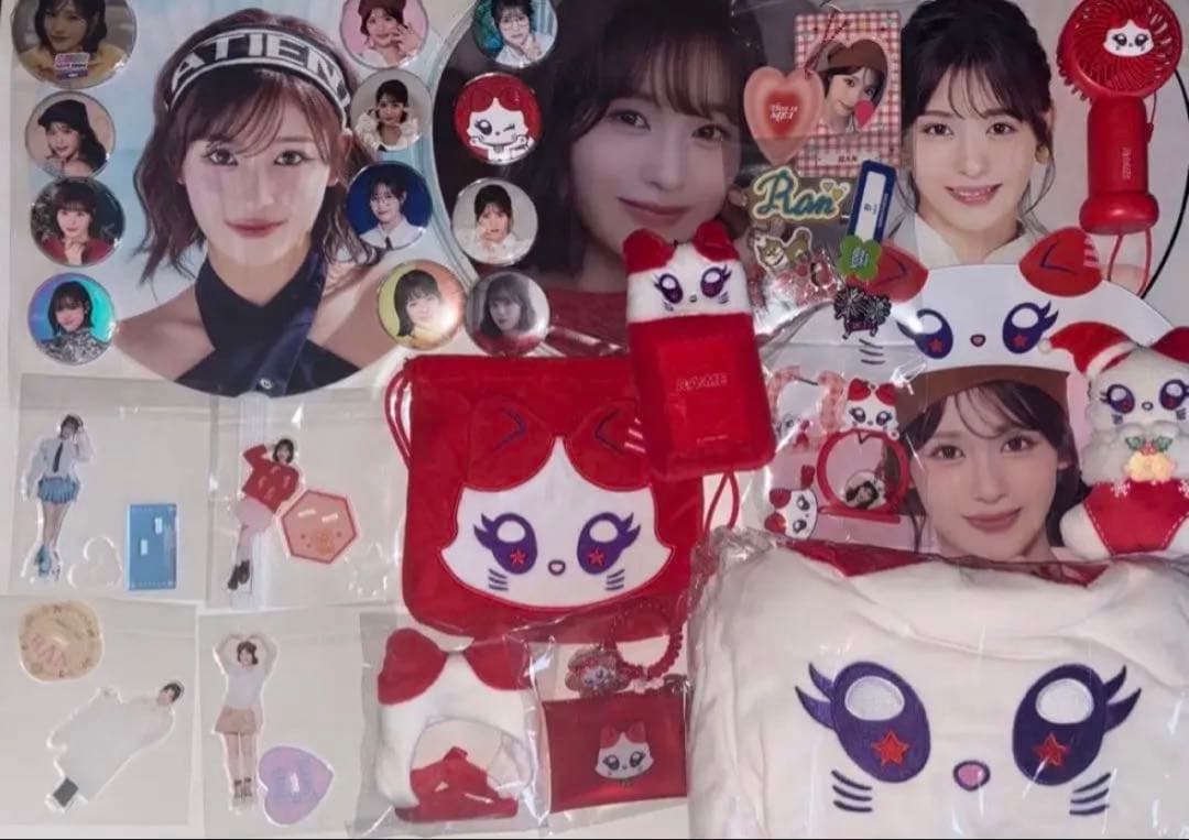 石井蘭 RAN うちわ、アクスタ、缶バッチ等グッズまとめ売りセット ME:I