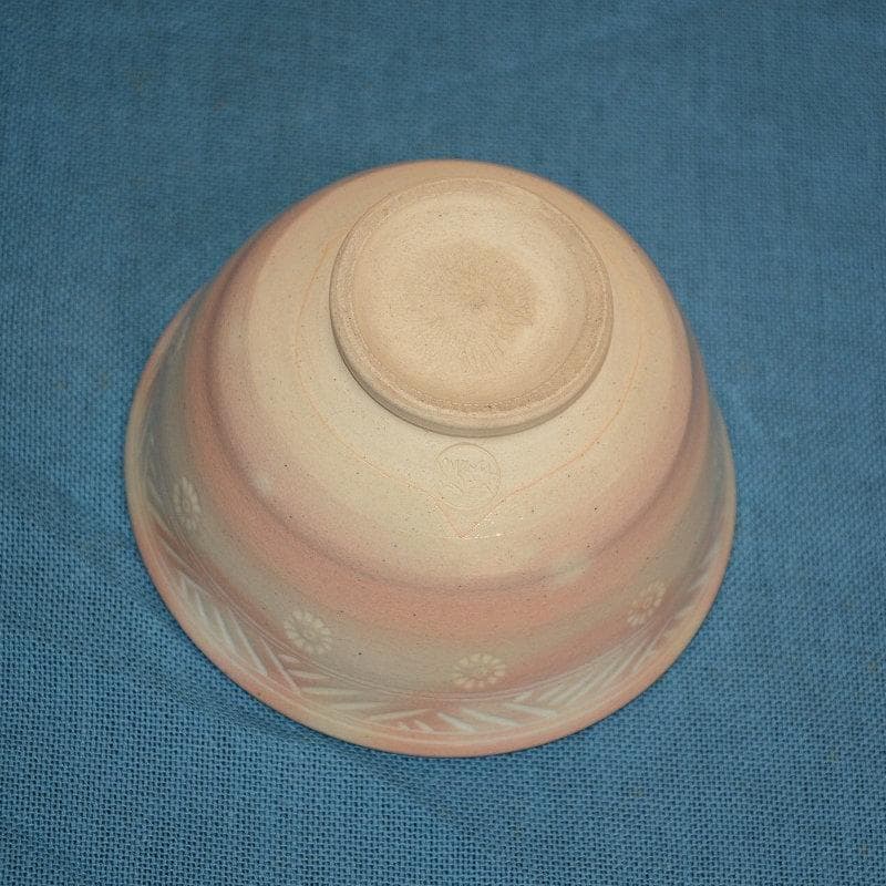 茶道具　数茶碗　９個　御本三嶋茶碗　田中渓峰造　共箱付　中古品　送料込み