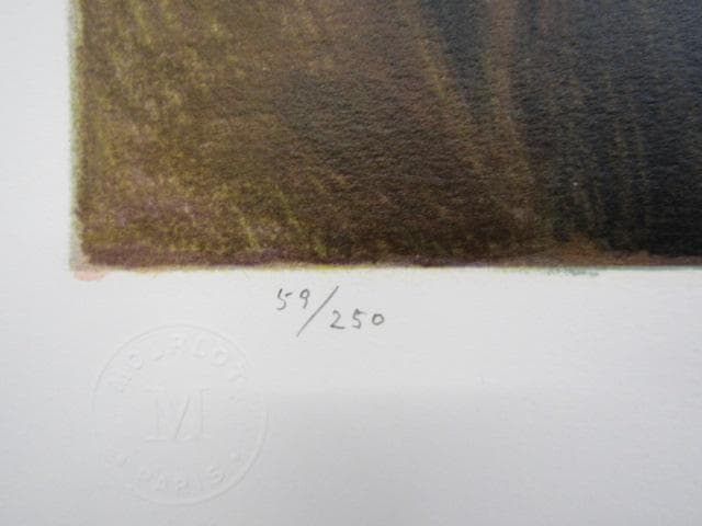 毎日新聞 リトグラフ ルノアール 限定250部 2枚 読書する女 ダラス夫人』