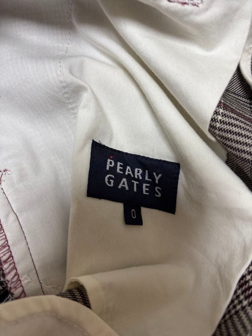 美品！PEARLY GATES☆チェック×千鳥格子　パンツ　S