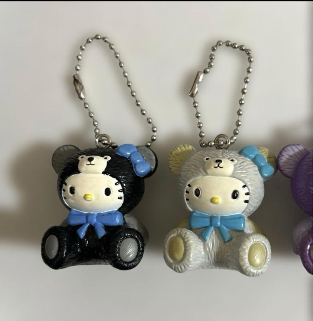 ① ハローキティ テディベアキティ　マスコットキーホルダー　希少レア