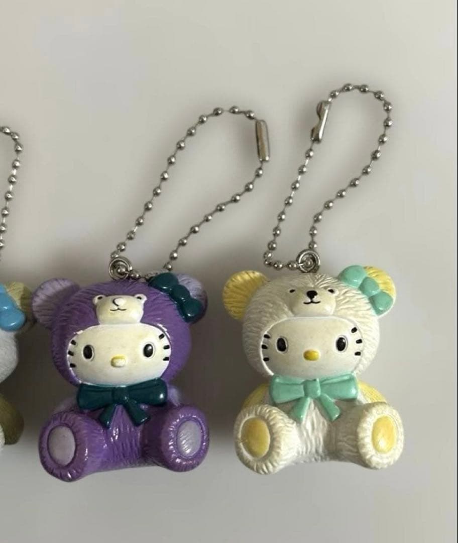 ① ハローキティ テディベアキティ　マスコットキーホルダー　希少レア