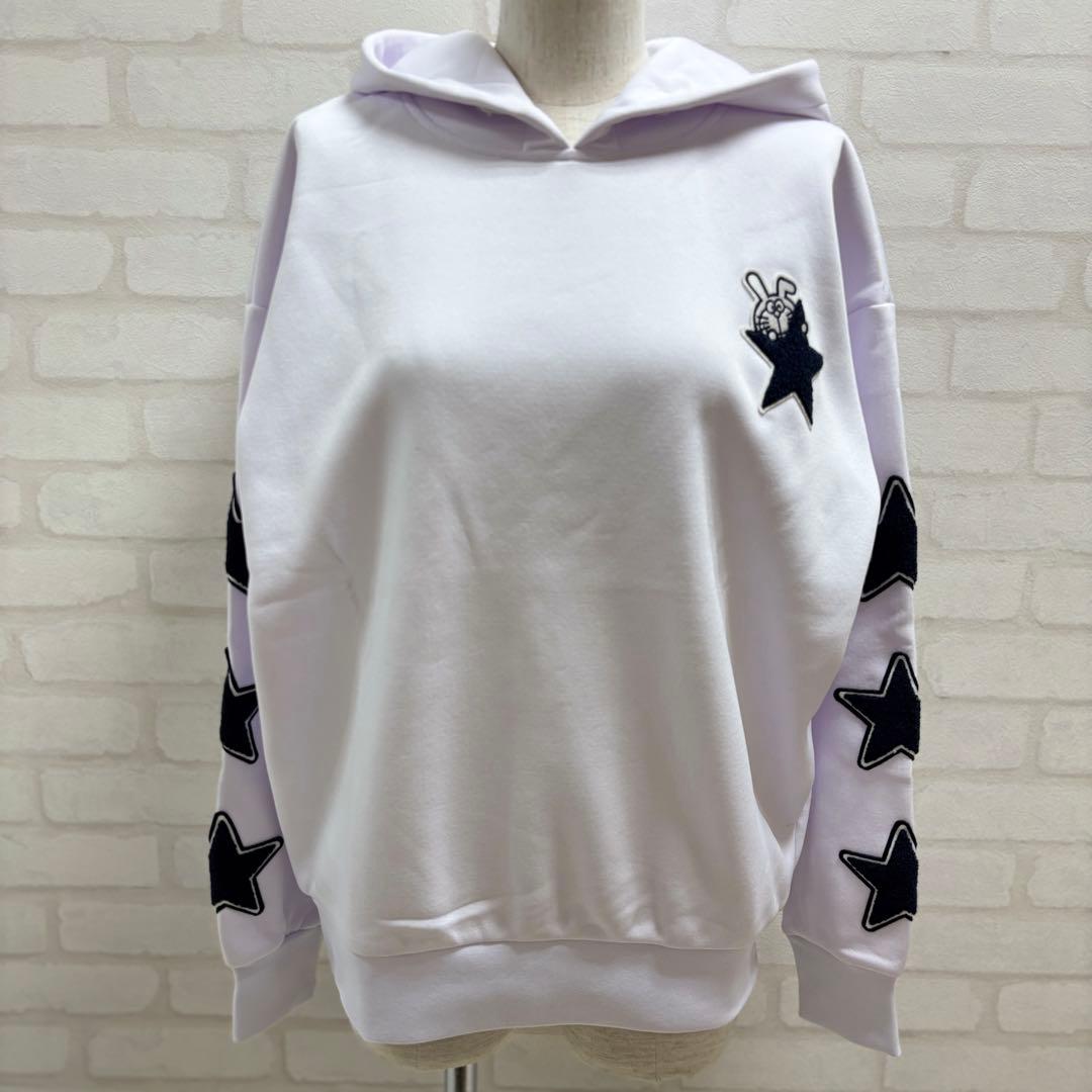 ★美品★ Jack Bunny✖️ドラえもん 2023 フード付きトレーナー 白