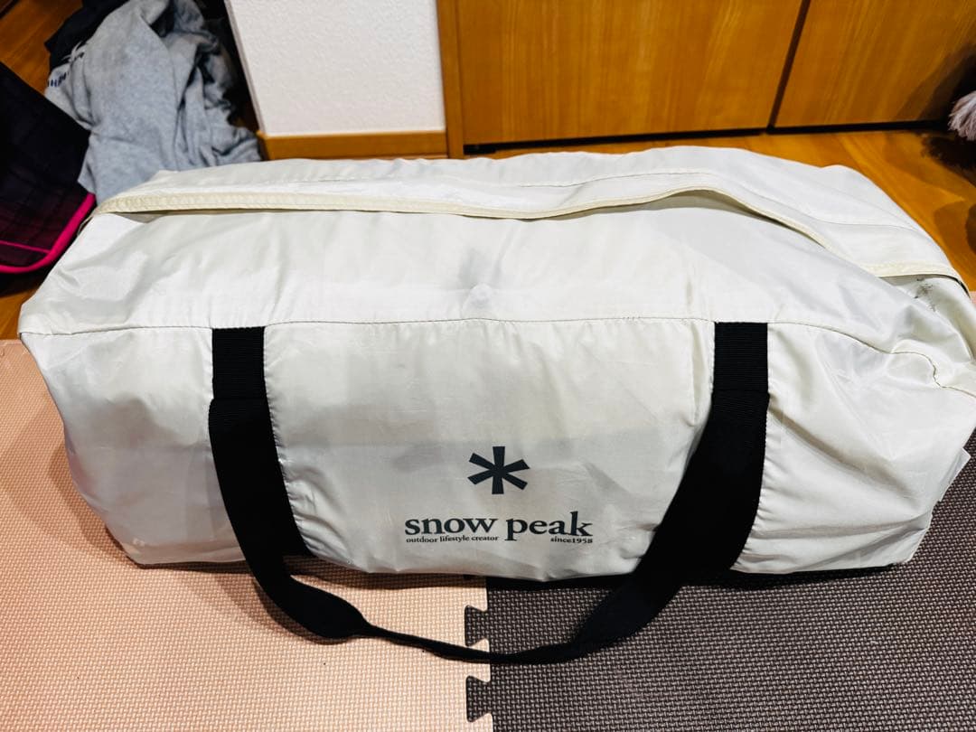 【値下げ】peak ドックドームpro6 アイボリー グランドシート付き
