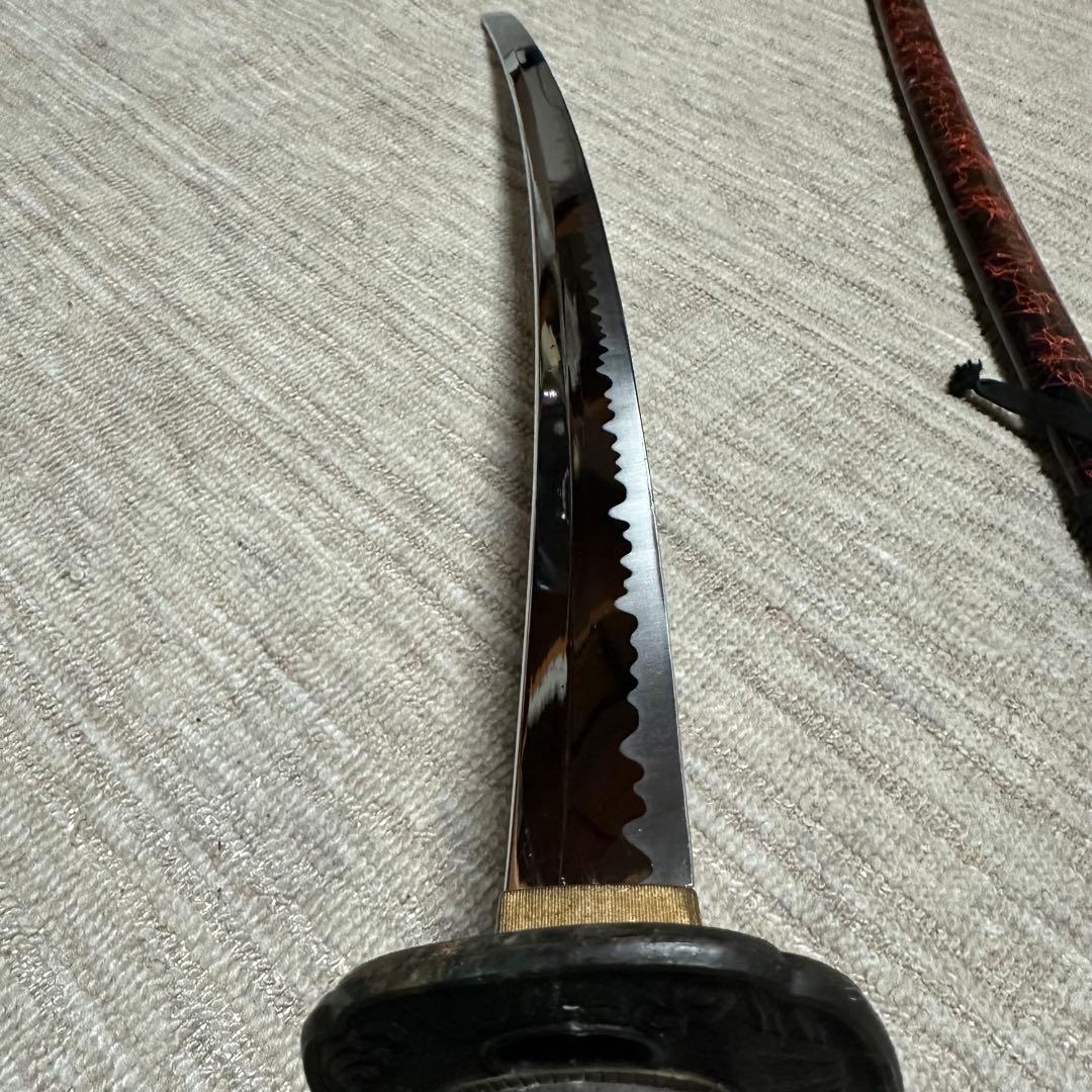 模造刀 赤黒鞘 二本セット