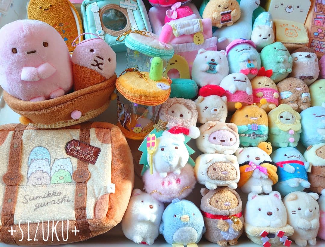 【豪華100点】すみっコぐらし ハウス 家具他 てのりぬいぐるみ まとめ売り