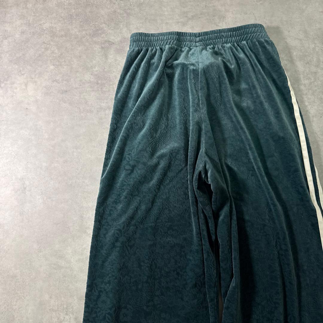 adidasトラックパンツ ベロア LIBERTY LONDON グリーン XL