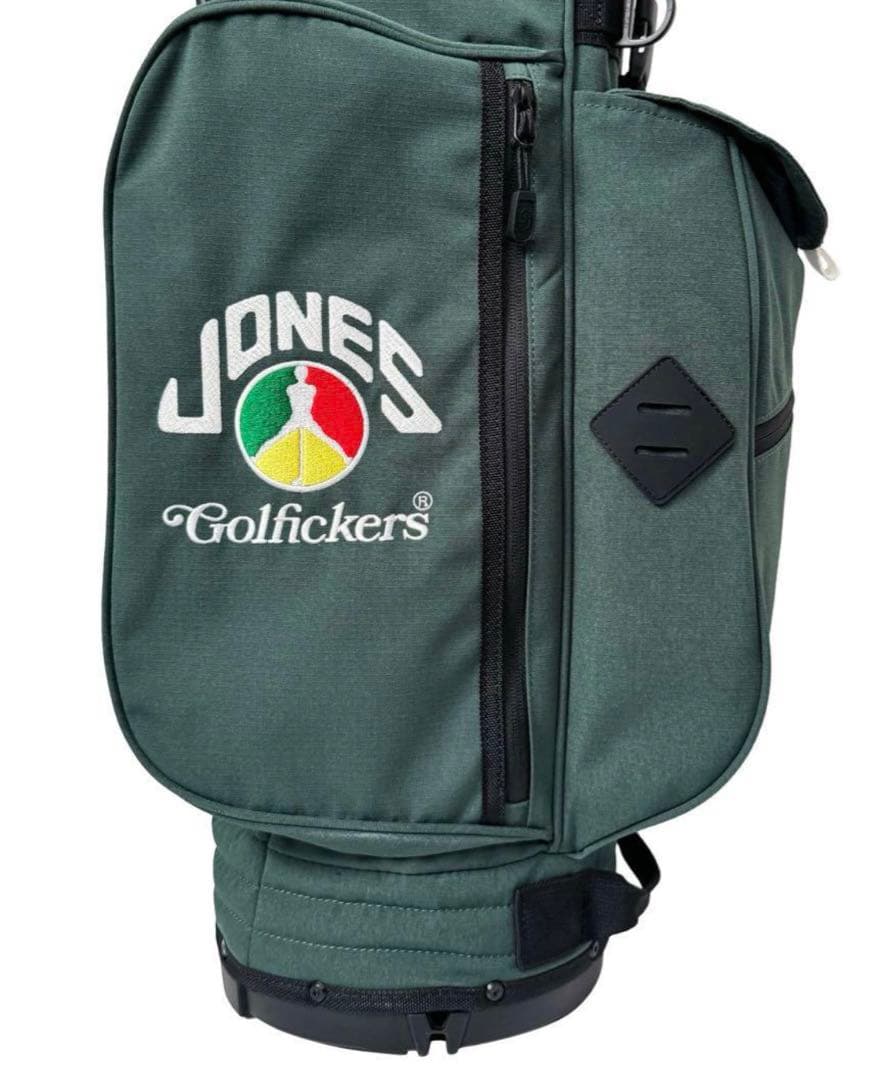 ゴルフィッカーズ x JONES ゴルフバッグ LGB1 グリーン・段ボールなし