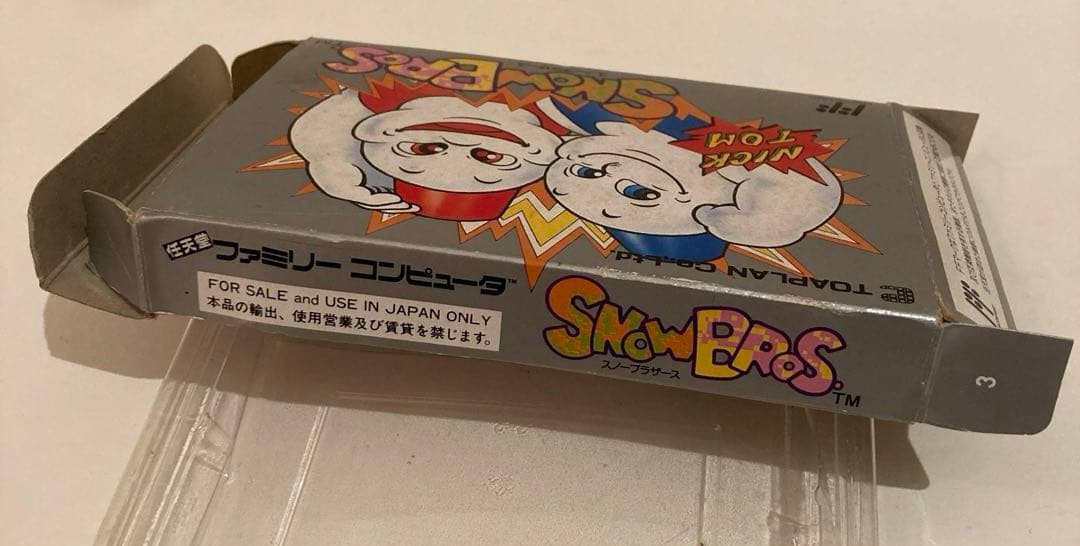 スノーブラザーズ　ファミコンソフト　箱.アンケートハガキ付き