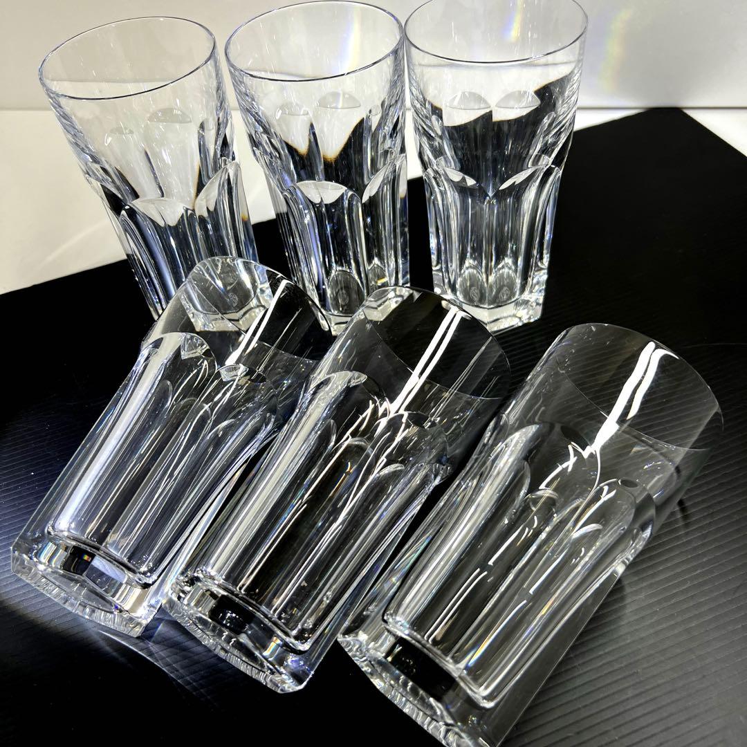 ☆洋3 バカラ　アルクールハイボールグラス6客　高さ14㎝ 東Y7-1020⑤