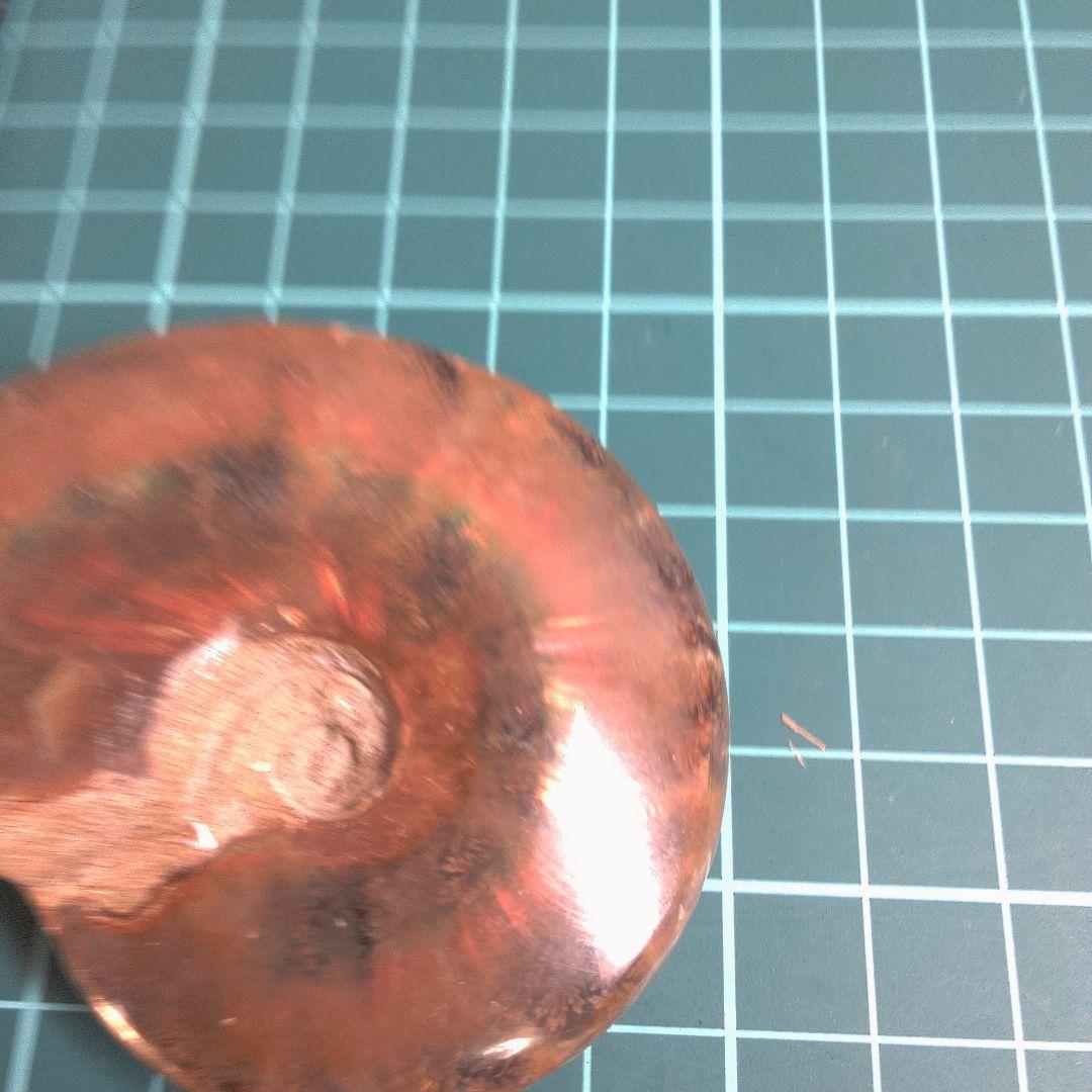 小物１ アンモナイト化石 赤褐色