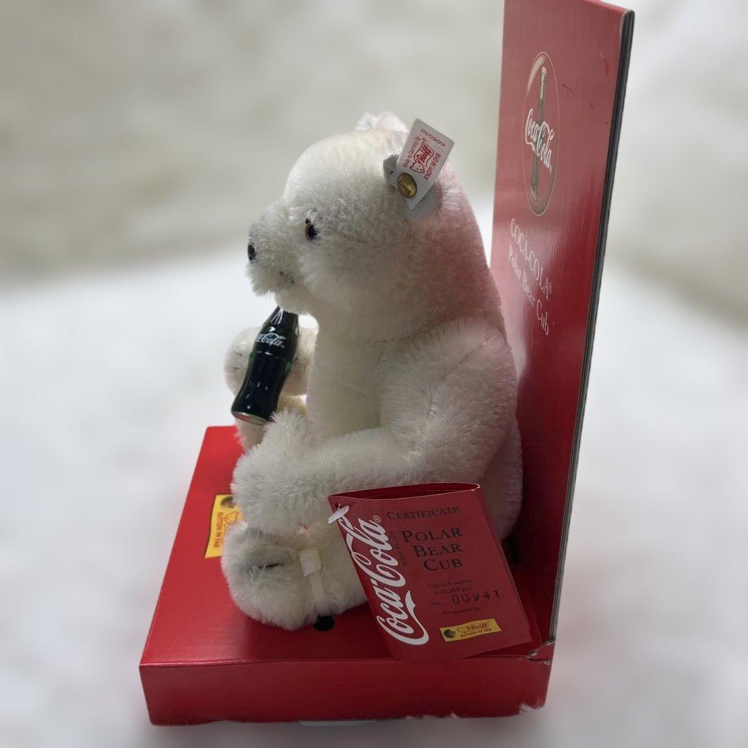 未使用品　 シュタイフ　Steiff　 コカコーラベア　箱付き