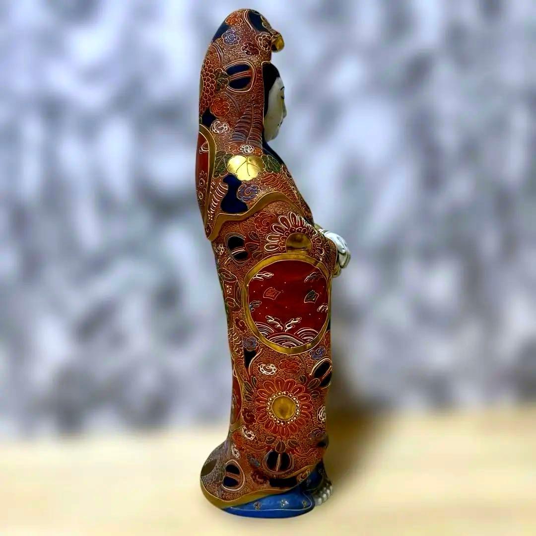 九谷焼　観音菩薩　金彩　骨董品　美術置物　仏像　期間限定値引き