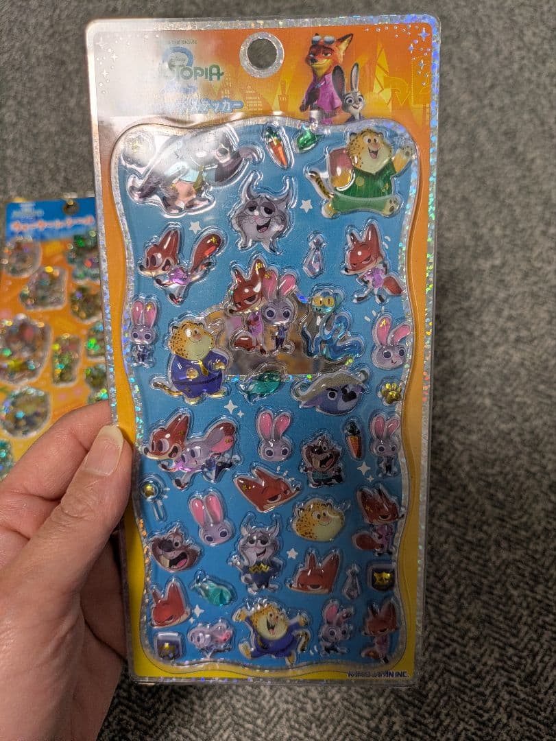 【正規品】ズートピア2 プチドロップ、ウォーターシール 4枚セット