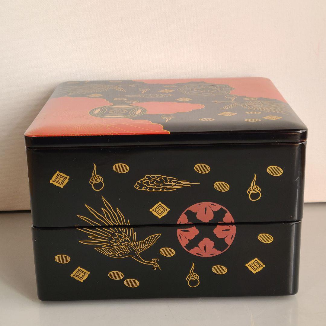 【白木屋漆器】会津塗重箱「錦絵」