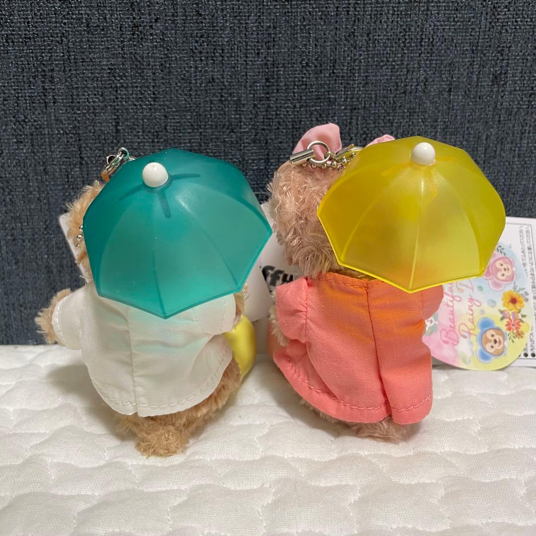 ダッフィーアンドフレンズ　ぬいぐるみストラップ　ビューティフルレイニーデイズ