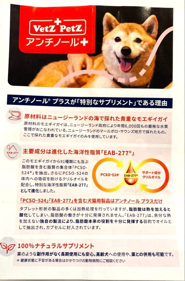 Vetz Petz アシチノール プラス90粒