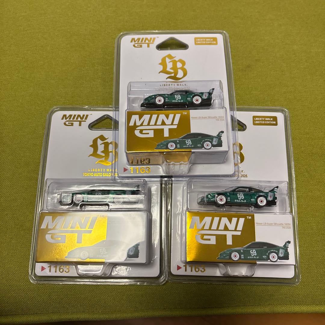 3台 MINI GT 日産 180sx LBWK 東京オートサロン 限定