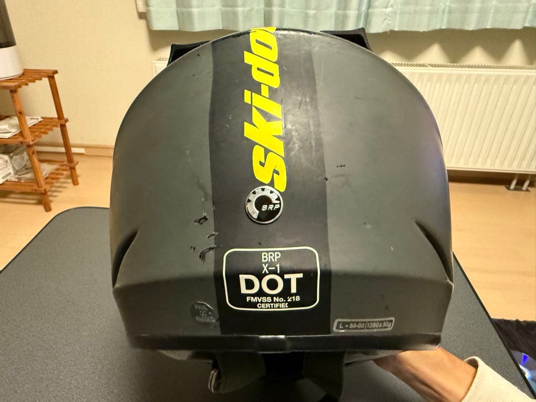 ski-dooヘルメット、熱線付きゴーグルセット