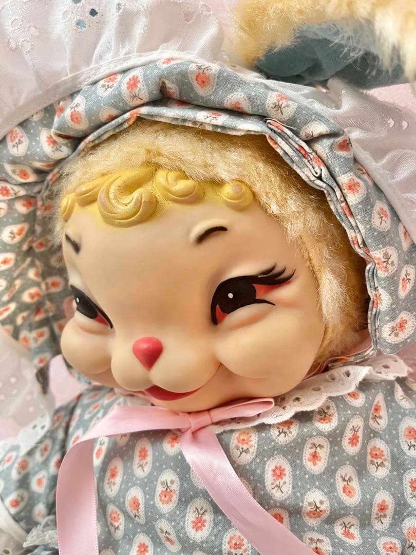 ラシュトン バニー　うさぎ ドール ヴィンテージ　花柄