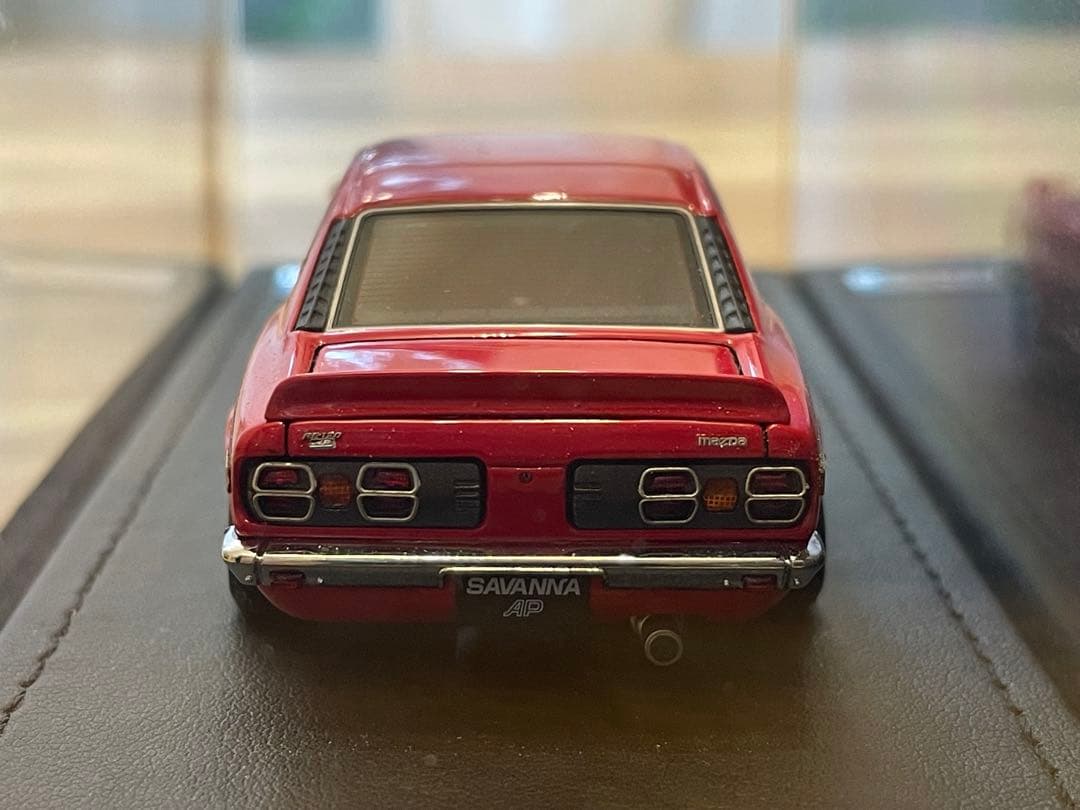 ignition model マツダサバンナ RX-3 ミニカー 赤 1/43