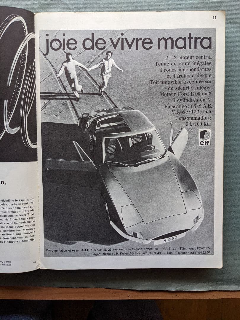 洋書 AutomobIl  Revue  1968