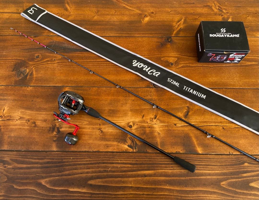 釣り竿セット　ジギングロッド　ジギングリール　C572ML スロージギング　新品
