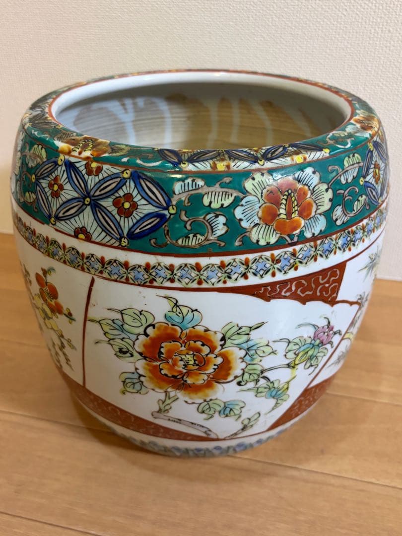 有田焼　手炙り　火鉢　花瓶　メダカ鉢
